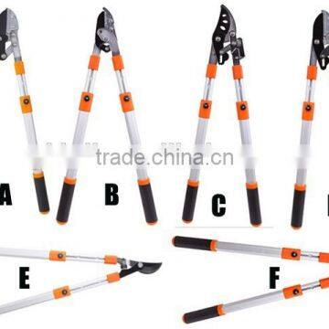 telescopic aluminum handle garden scissors,hand pruner,lopper,lopping shear,hedge shear,pruning shear,tree pruner tool