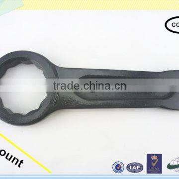 High Quality 45# Steel Slugging Ring Spanner,size 95mm 40 CR Striking Box Wrench,Hammer Ring Spanner