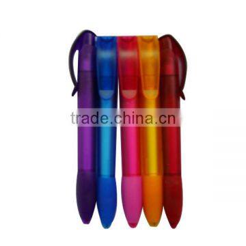 Translucent Plastic Ballpoint With Silicone Grip Pens LS Eplus