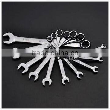 Functional OEM Service 10 Pcs Chrome Vanadium Handle Combination Spanner Set