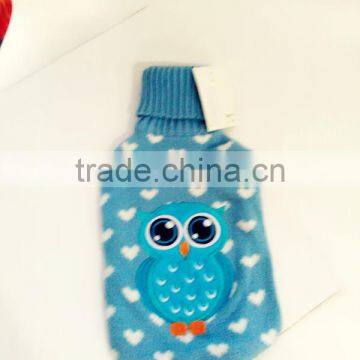hot water bottle kintted frog cover