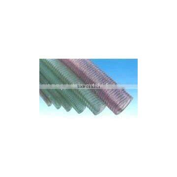 transparent pvc reinforced steel wire hose