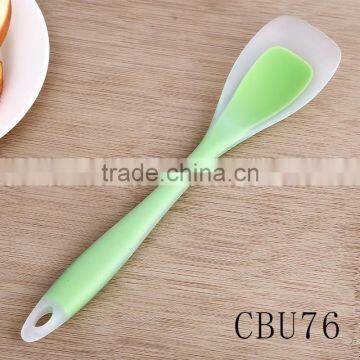 Factory Silicone Handle Colorful Kitchenwares Cooking Tools Set Double Colors Soft Ladle Turner Spoon Kitchen Utensils photo-4
