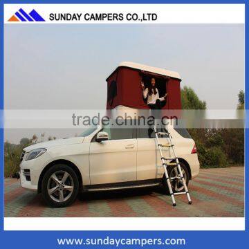 4x4 offroad aluminum pop up camper hard shell roof top tent car