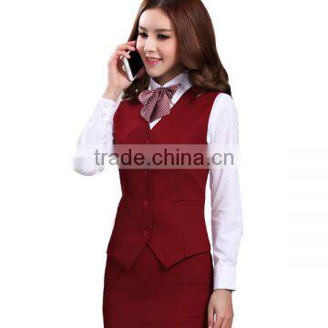 Receptionist Captain Uniform Hotel Front Office Chinese Collar photo-3