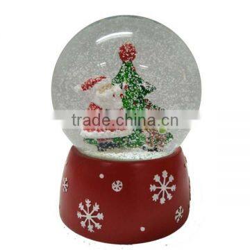 Christmas tree Led light function glass snow ball