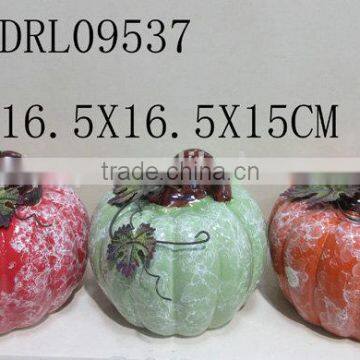 Colorful Pumpkin Ceramic Lantern Festival Holloween Decorations photo-4
