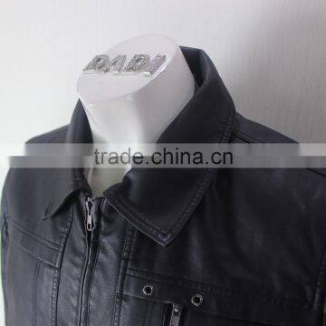 2015 Mens Genuine Leather Jacket photo-2