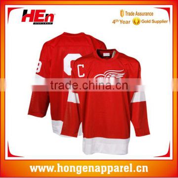 Hongen apparel old supplier Custom Design Cheap Sublimation Team Hockey Shirts new season Sublimation Ice Hockey Uniforms