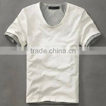 China factory V-neck t shirt Blank T Shirt For Men