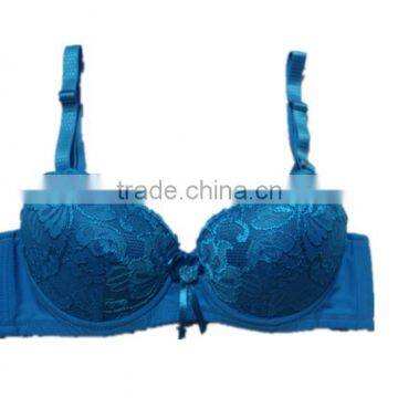 Ladies push up bra C cup with adjustable shoulder strap