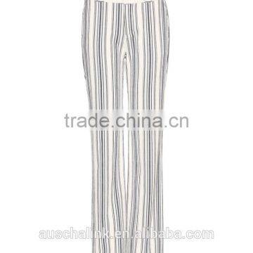 OEM Service New Style Woman Fashion Stripe Linen Trousers photo-3