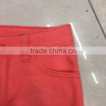 China Stock Garment Suppliers Branded Girls Stretch Denim Shorts photo-3