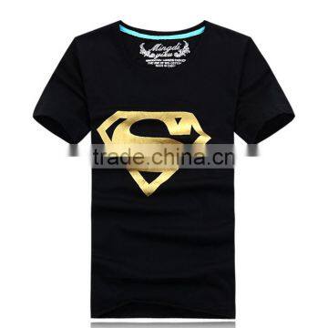 Manufactory Custom Logo Print T Shirt, 100% Coton Fabric,160gsm, Foil Printing photo-2