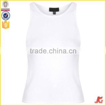 Tank Top Women,95% Cotton 5% Spandex White Tank Top photo-3