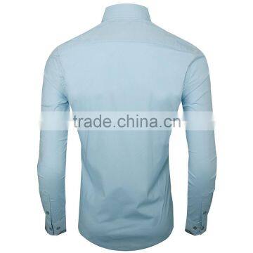 Custom Wholesale Pattern Men's Long Sleeve Fashion Oxford Shirt photo-4