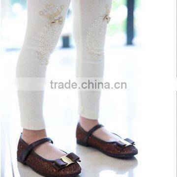 OEM 2016 Good Quality Breathable Plain Kid Leggings photo-2