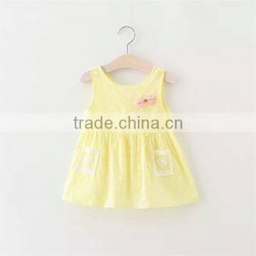 Children's Clothing Sleeveless Summer Skirt Sling Dresses Red Heart Printed Kids Model Dress photo-2