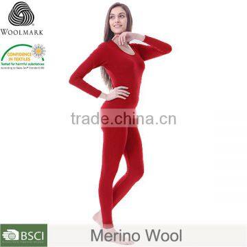 Wholesale Yak Wool Thermal Underwear Lady, Customized Color Thermal Underwear photo-3