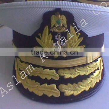 Army Navy Military Officer embroidered Peak Cap