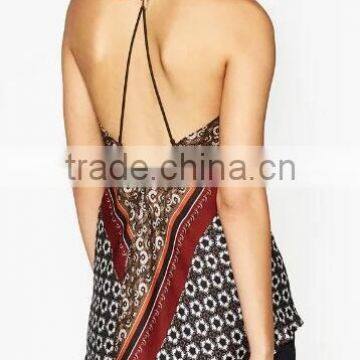 Runwaylover EY2287B Summer Ladies Fashion Sleeveless Printed Vests