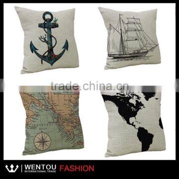 New Arrival Personality Printed Burlap Pillows