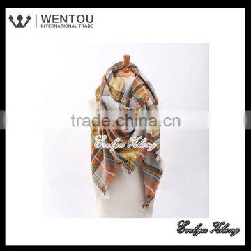 Fashionable Plaid Tartan Scarf photo-3