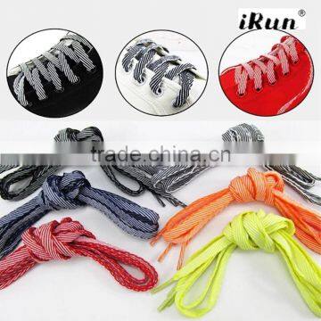 Dual-Color Twill Shoelaces For Fitness Sports With Customized Length 2 mm Thick 8mm Width~Accept Custom~eBay/Amazon Supplier photo-2