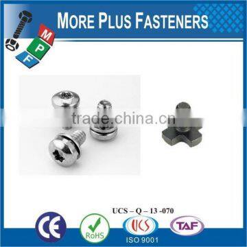 Taiwan Stainless Steel Copper Brass Aluminum Square Washer Hex Head Sem Screw photo-2