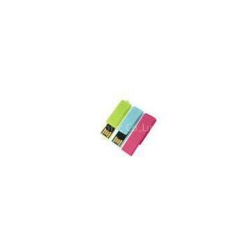Green Blue Pink Plastic USB Flash Drive, Mini USB Stick Storage Device