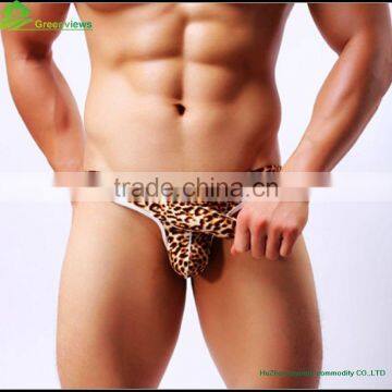 Sexy Leopard underwear shorts underwear wholesale briefs thongs gay men thong pouch cotton sexy men underwear