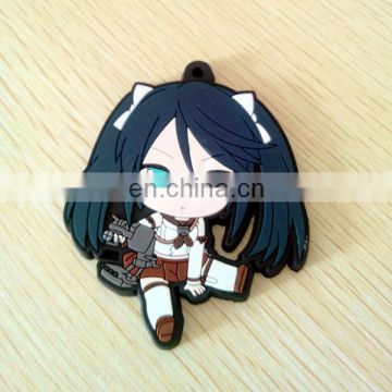 Japanese anime character keychain Rubber accessories