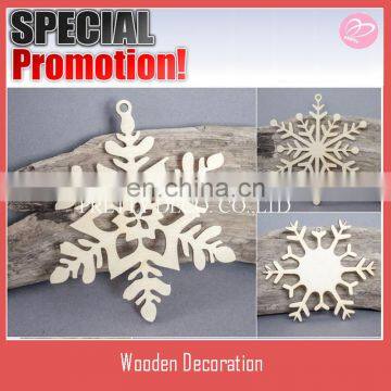 10cm Baubles Snowflake Christmas Tree Decoration MDF Birch Plywood Laser Cut Wooden Shape