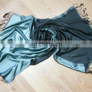 Reversible Colour Silk Shawls ,Stoles photo-4