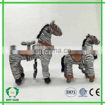 HI good quality mechanical horse toys, riding horse on wheels for kid and adult