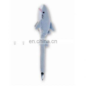 Factory supplier very cheap pens shark plush pens