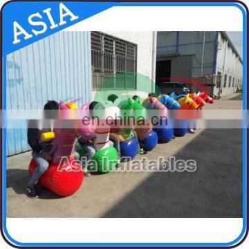 Factory price customized happy horse/ inflatable jumping horse for kids activity