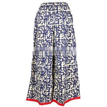 PRINTED LOOSE PANTS FOR FAT WOMEN 2015 COOTON PALAZOO