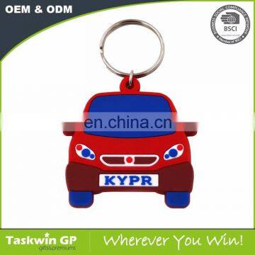 Personalized High quality Custom car shaped 3D Soft PVC Keychain