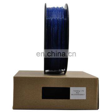 High quality 3D Printer Filament twinkling 1.75mm 3mm 1kg plastic filament 3D printing material