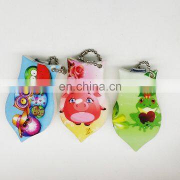 custom key chain 3D silicone nail clipper