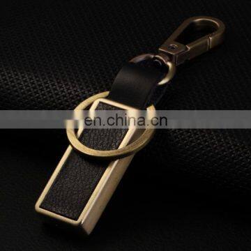 Fashion Led Light Compass Designer Leather Keychains photo-2