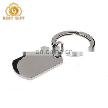 Custom Shape Stainless Steel Dog Tag Key Chain