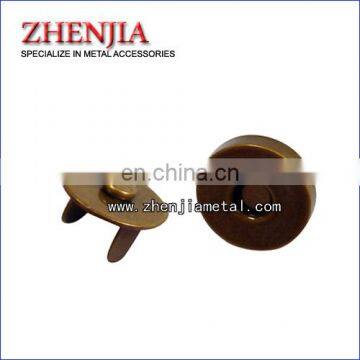 magnet snap stud antic bronze color finish
