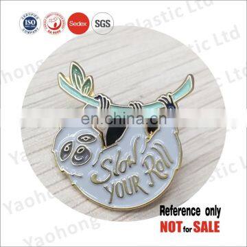 Promotional animal series metal custom soft enamel pin badge factory