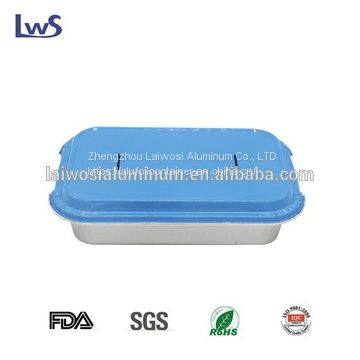 Aluminum airplane food container with aluminum foil lid, airline food trays