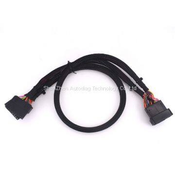 Universal Harness Kit Splitter Extension 16Pin OBD T Cable Car/Auto Plastic Flange Mount Brackets/Connector/Adapter Set photo-2