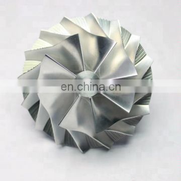 HY55 3597223 73.40/109.00mm 8+8 blades high performance turbo milling/aluminum 2618/billet compressor wheel