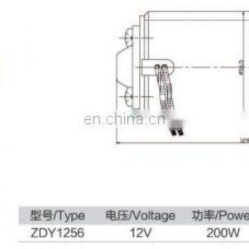 мини 12-вольтный 200-ваттный двухнаправленный постоянный магнитный DC-мотор с оборотами 3000 об/мин ZDY1256 photo-5