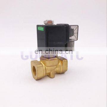 GOGO Normally Close 2 Way Compact Pilot Water Brass Solenoid Valve 16bar 1/4" 3/8" 1/2" BSP Orifice 10mm 220V AC PXC-D14511 NBR